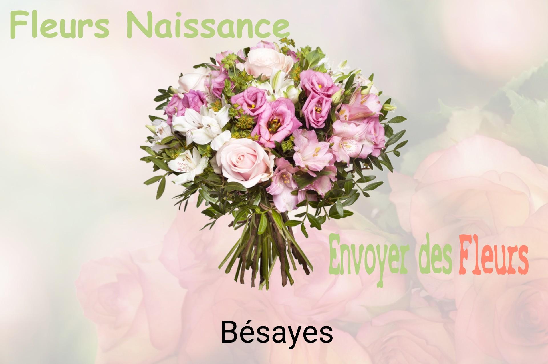 Bouquet de fleurs de naissance livré à Bésayes
